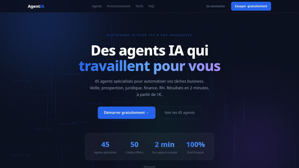 Agent IA — Agents intelligents