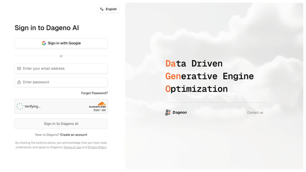 Agent-Powered GEO by Dageno