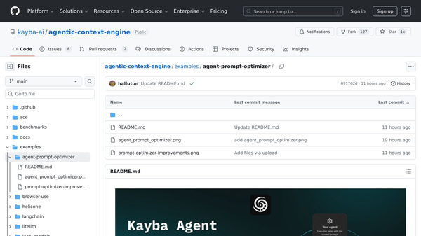 Agent Prompt Optimizer by Kayba