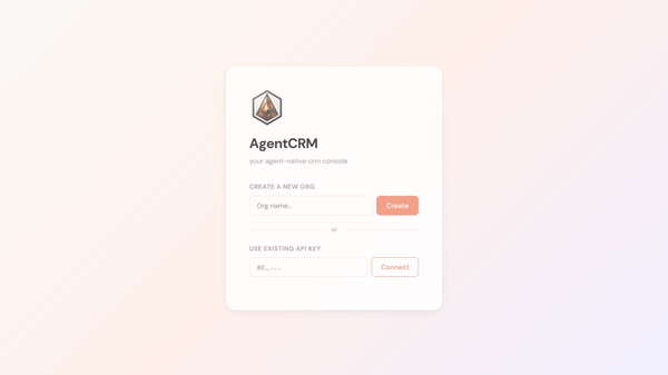 AgentCRM Console
