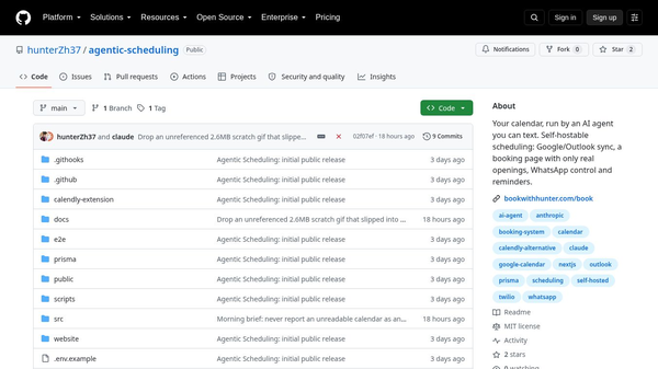 Agentic Scheduling