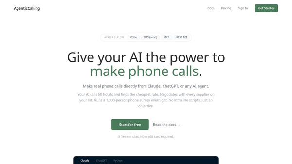 AgenticCalling AI
