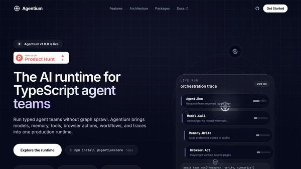 Agentium - AI Agent Runtime
