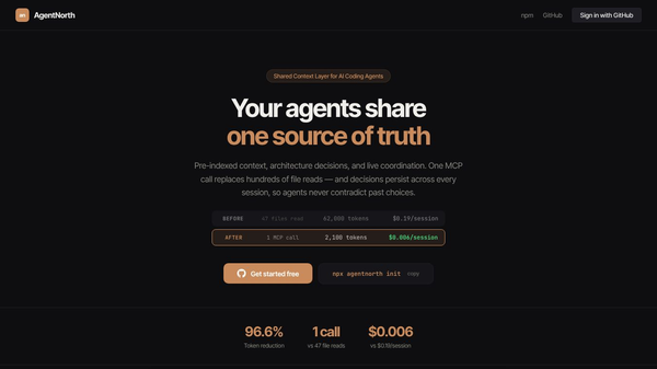 AgentNorth — Open Source Pre-indexe MCP
