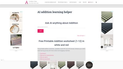 AI Addition Learning Helper