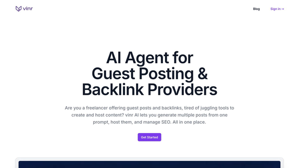 AI agent for guest posting & backlink providers