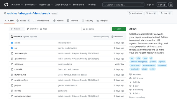 AI Agent Friendly SDK