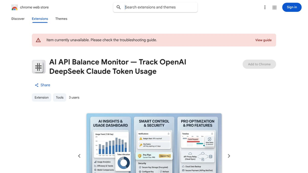 AI API Balance Monitor