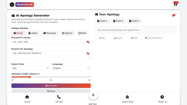AI Apology Generator