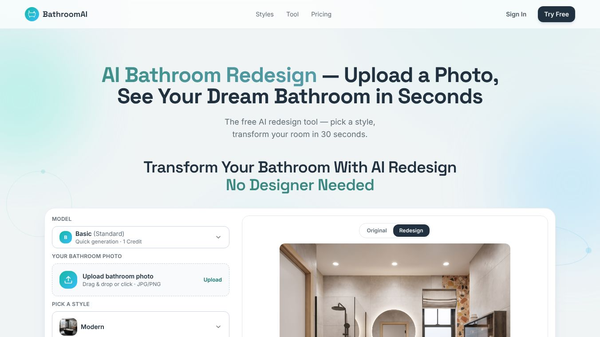AI Bathroom Redesign