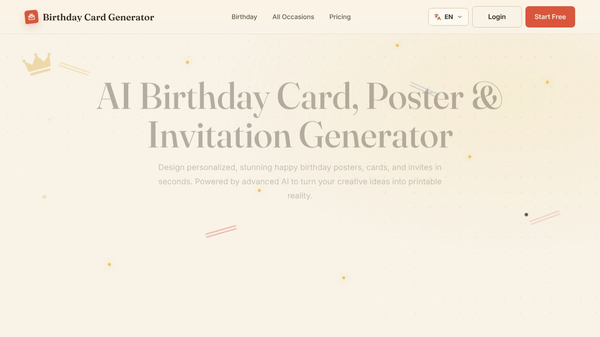 AI Birthday Card