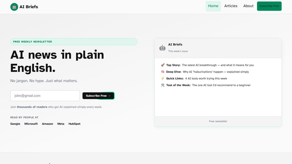 AI Briefs Newsletter