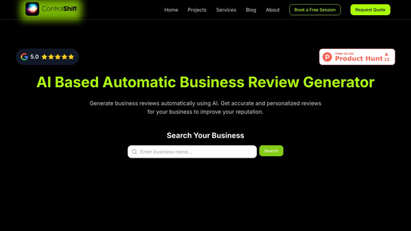 AI business review generator