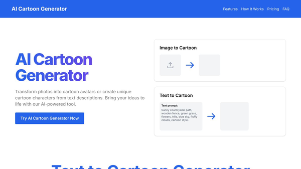 AI Cartoon Generator