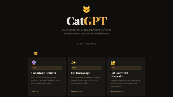 AI Cat Tools, Games & Free Generators.