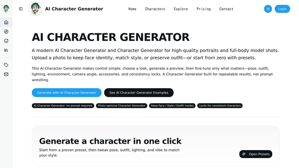 AI Character Generator