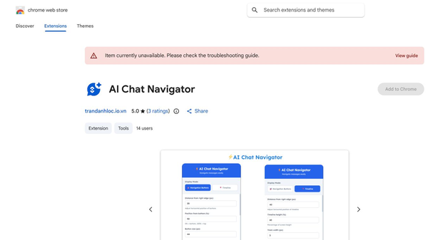 AI Chat Navigator - Chrome Extension