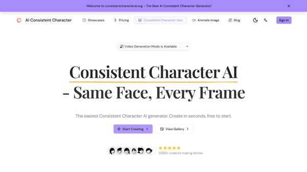 Ai Consistent Character