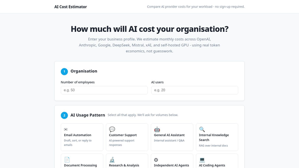 AI Cost Estimator