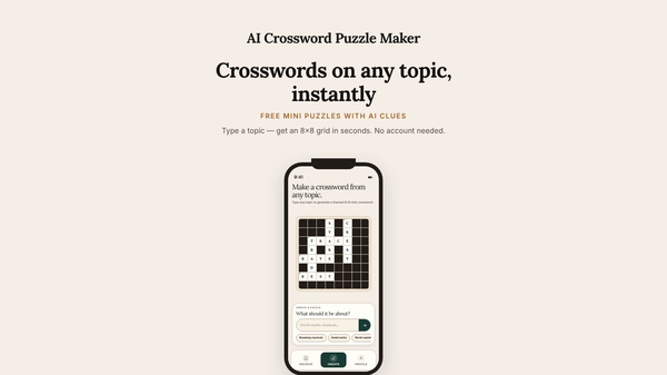 AI Crossword App