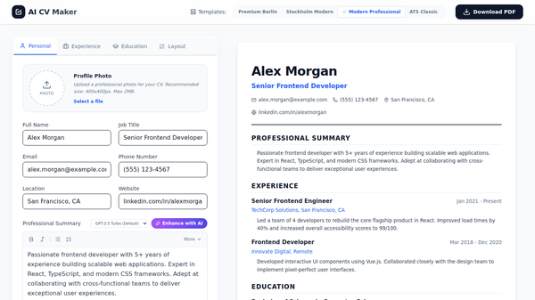 AI CV/Resume Maker