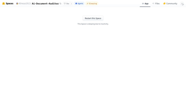Ai Document Auditor
