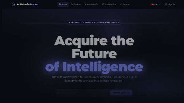 AI Domain Market Launch