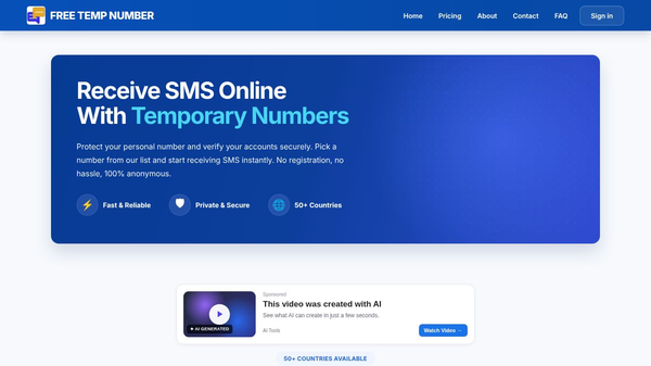 AI Free SMS Activate
