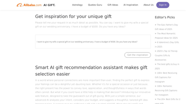 AI GIFT Inspiration