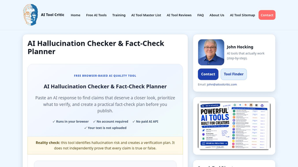 AI Hallucination & Fact-Checker