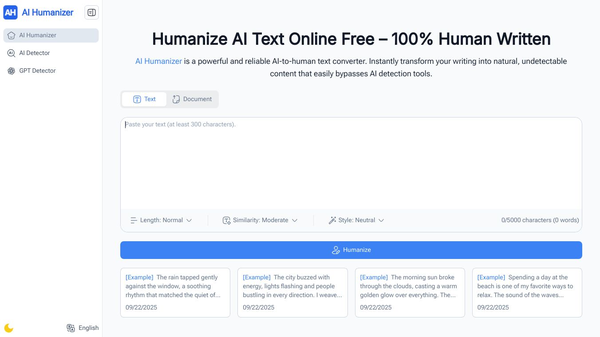 AI Humanizer: Free Humanize AI text Online, Unlimited & No Sign-up