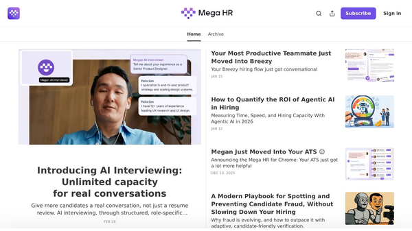 AI Interviewing by Mega HR