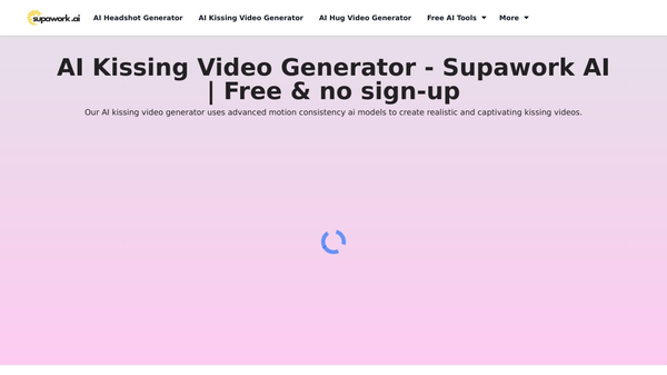AI Kissing Video Generator - Supawork AI