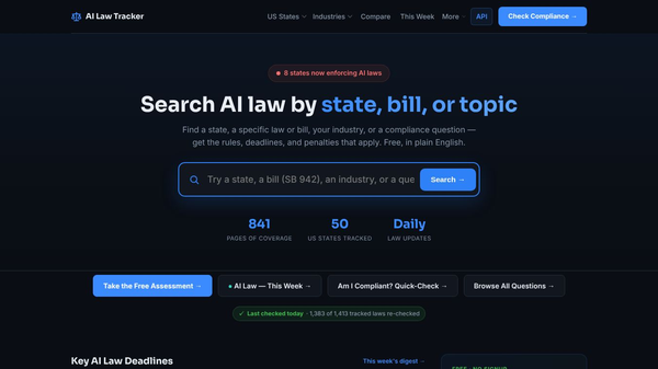 AI Law Tracker API and MCP