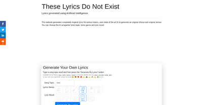 AI Lyrics Generator