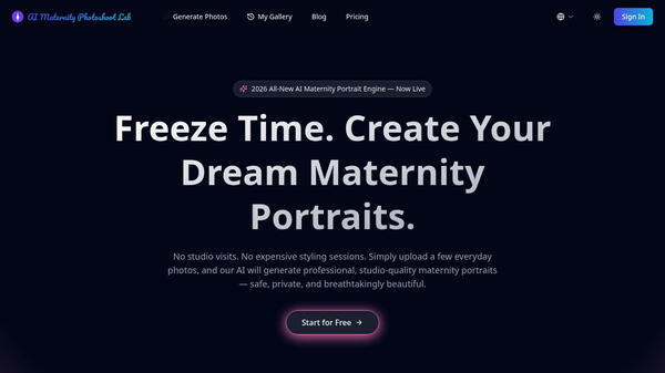 AI Maternity Photoshoot Lab