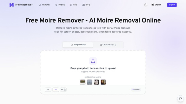AI Moire Remover