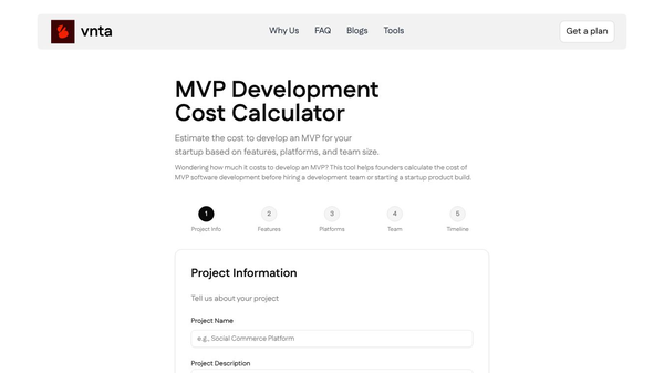 AI MVP Cost Calculator