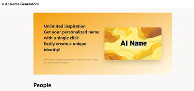 AI Names Generator