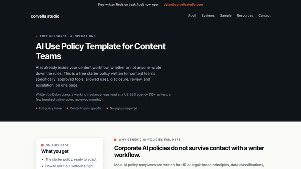 AI Ops Playbook for Content Teams
