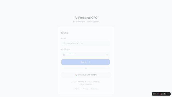 AI Personal CFO