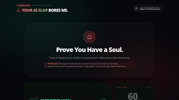 AI Pictionary Word Generator