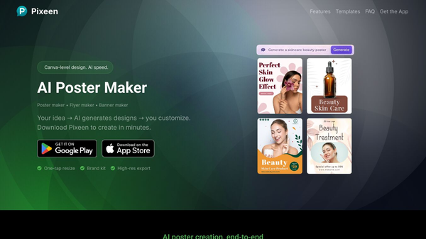 AI Poster Maker - Pixeen