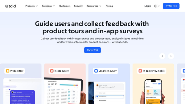 AI-powered Product Tour
