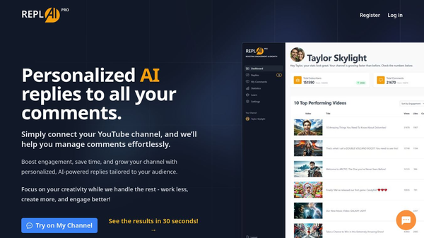 AI-powered YouTube comment management
