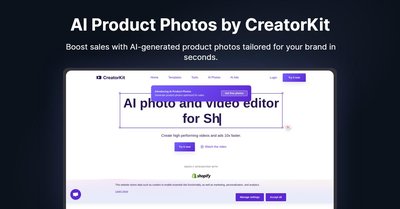 AI Product Photos by CreatorKit