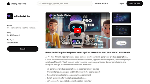 AI Product Writer