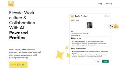 AI Profile For Slack