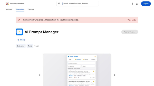 AI Prompt Manager