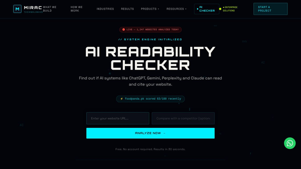 AI Readability Checker by MIRAC